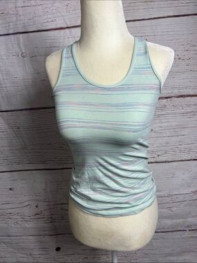 Light Mint Disney ivivva lululemon kids atheletica Striped Racerback Tank Top